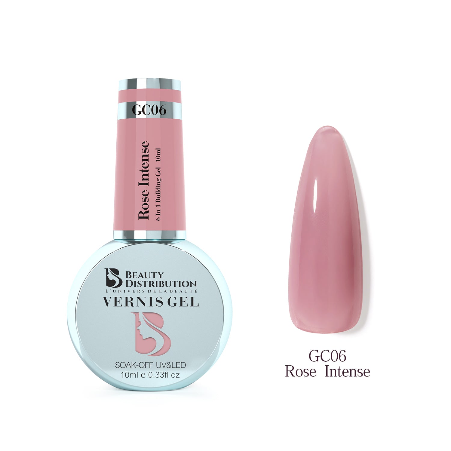 Gel de Construction Rapide Rose Intense GC06 (10ml)