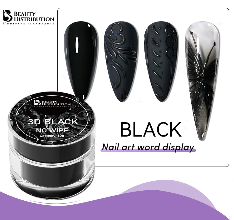 Gel 3D Black No Wipe