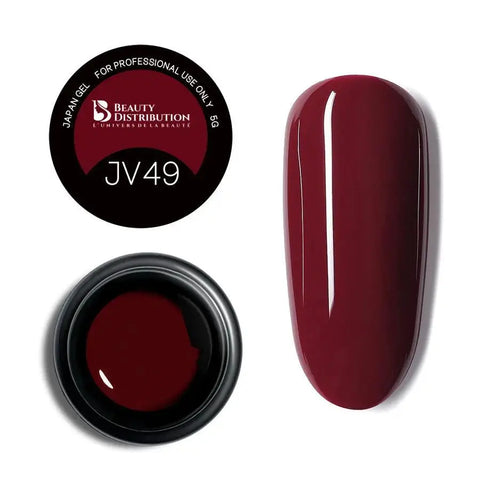 JV49  Gel Paint Japan Gel : L'Excellence du Bordeaux Profond Beauty Distribution