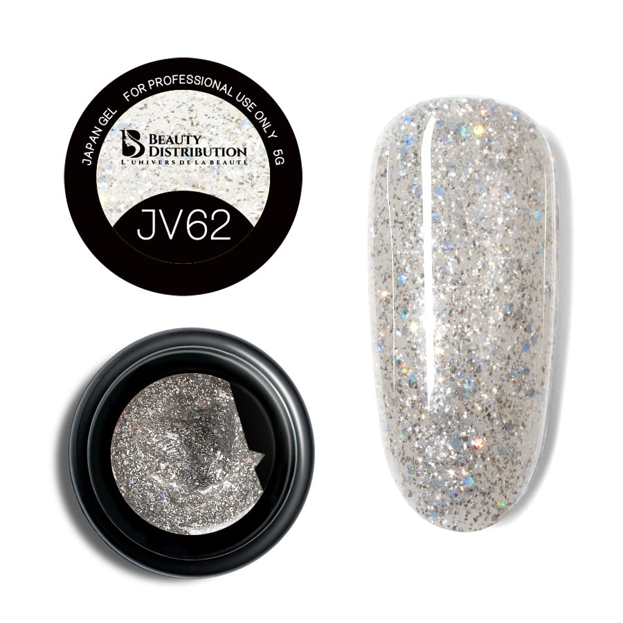 JAPAN GEL Argenté Scintillant JV62 - 5ml