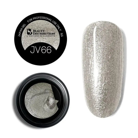 Gel Paint JV66 Platinum Silver Haute Densité Beauty Distribution