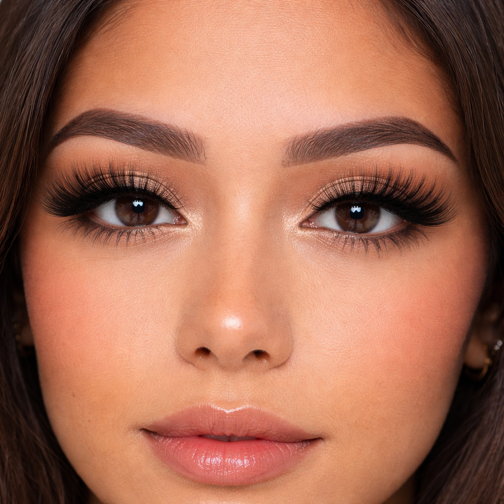 Kit Faux-Cils Aimantés XF25 &amp; Eyeliner Magnétique Effet Mink Naturel