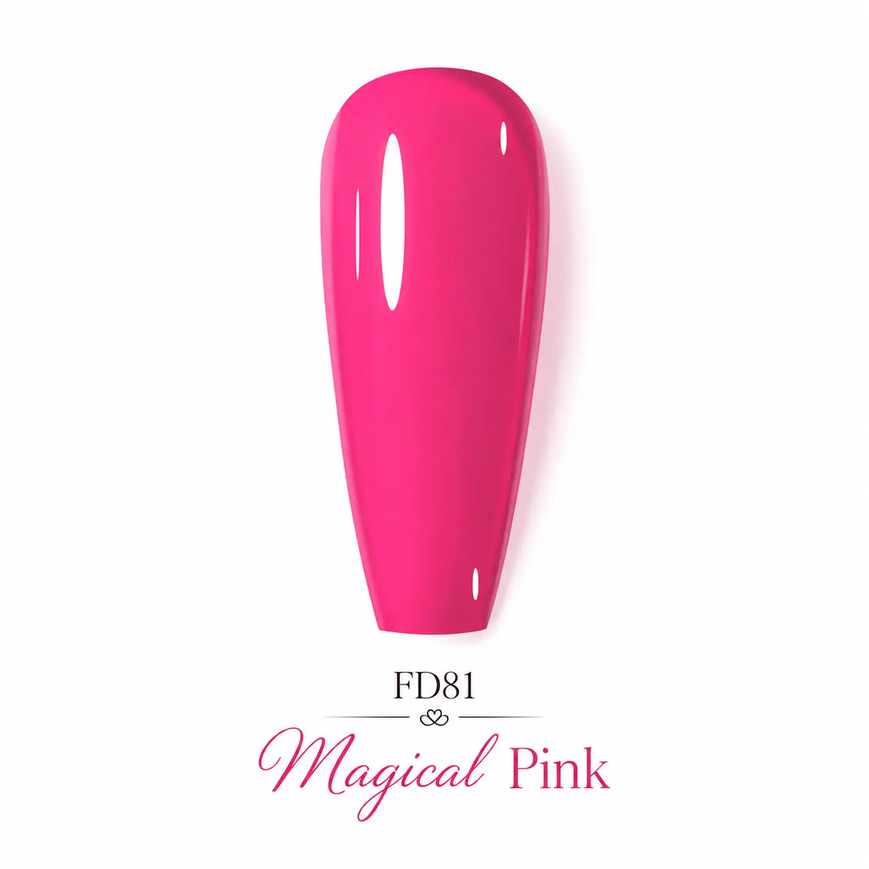 Vernis gel rose fuchsia Magical Pink Beauty Distribution – flacon 10 ml et capsule couleur brillante, soak-off UV LED