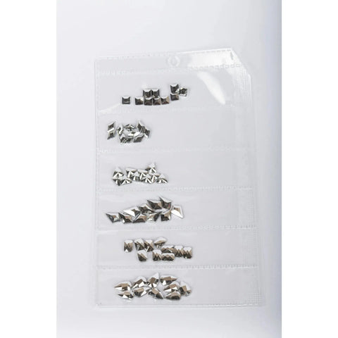 Mix Strass Argent Nail Art 