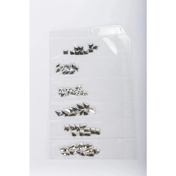 Mix Strass Argent Nail Art 