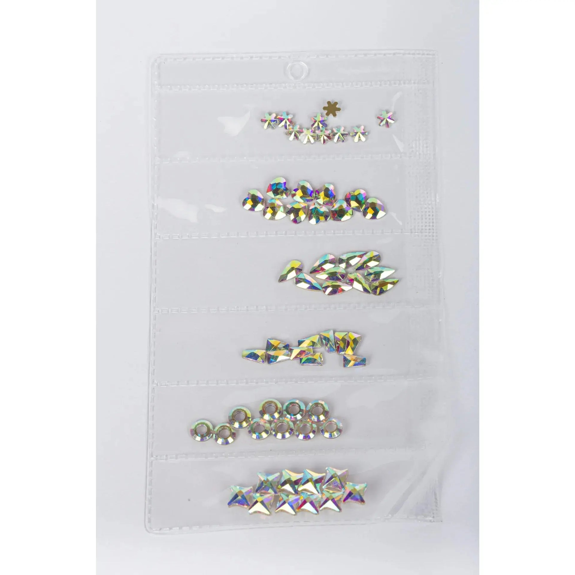 Mix Strass Nail Art Holographique AB  6 Formes 