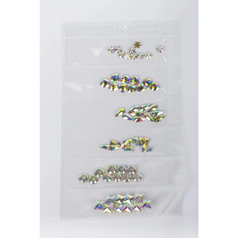 Mix Strass Nail Art Holographique AB  6 Formes 