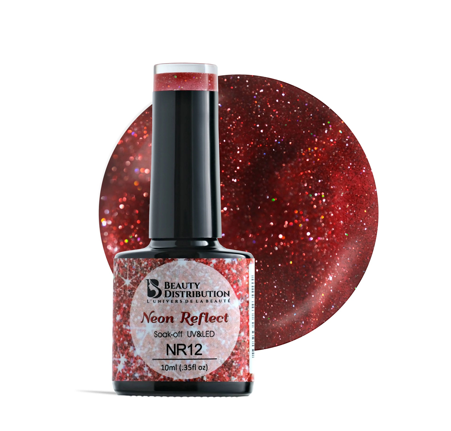 Vernis Semi-Permanent NR12 – Neon Reflect : L'Éclat Pailleté Absolu Beauty Distribution