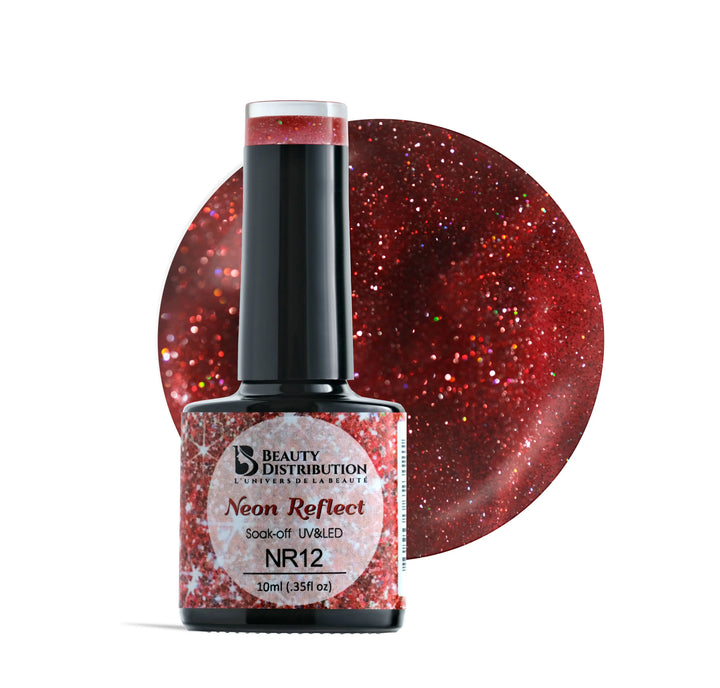 Vernis Semi-Permanent NR12 – Neon Reflect : L'Éclat Pailleté Absolu Beauty Distribution