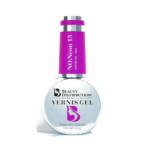 Vernis Semi-Permanent Violet Royal Néon 13 Beauty Distribution