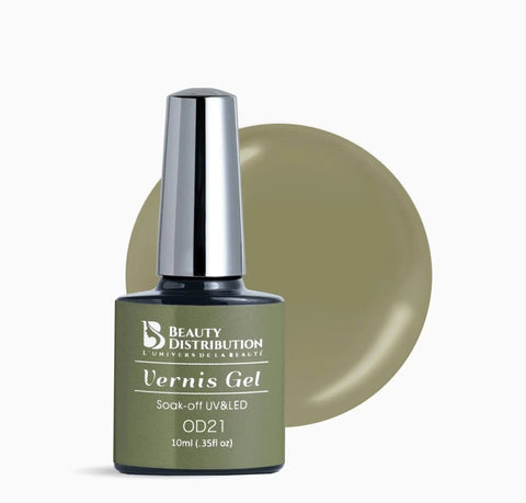Vernis Semi-Permanent OD21 olive profond Beauty Distribution