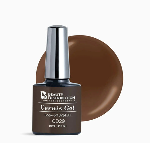 Vernis Semi-Permanent OD29 – L'Élégance du Marron Mocha & Chic Naturel Beauty Distribution
