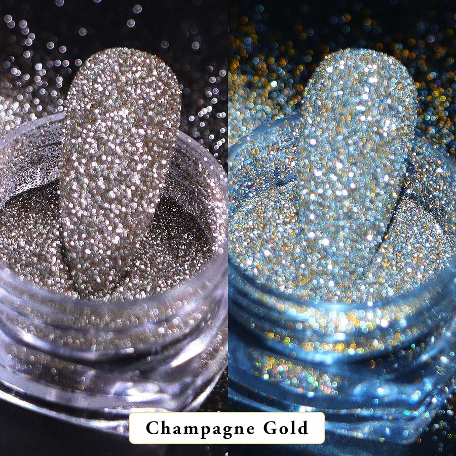 Reflective Glitter Champagne Gold 5 Grams