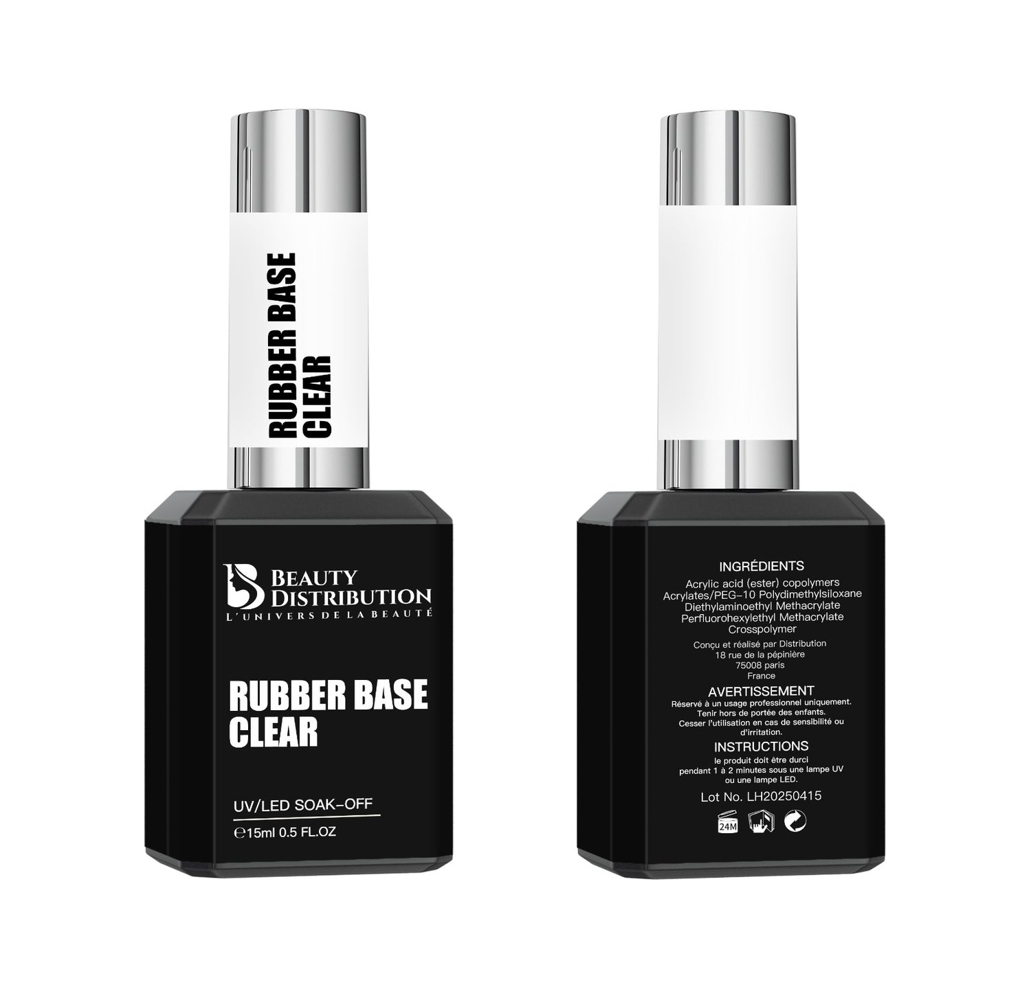 Rubber Base Clear 15ml  Sans HEMA ni TPO
