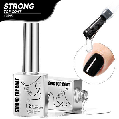 Strong Top Coat UV/LED Ultra Brillant sans résidu