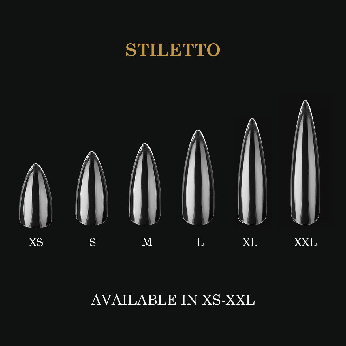 Capsules Stiletto Premium  XXL-Pro (336 unités) Gel X