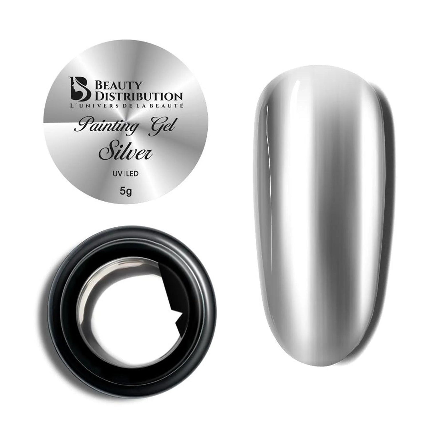 Painting Gel   Silver  5 ml