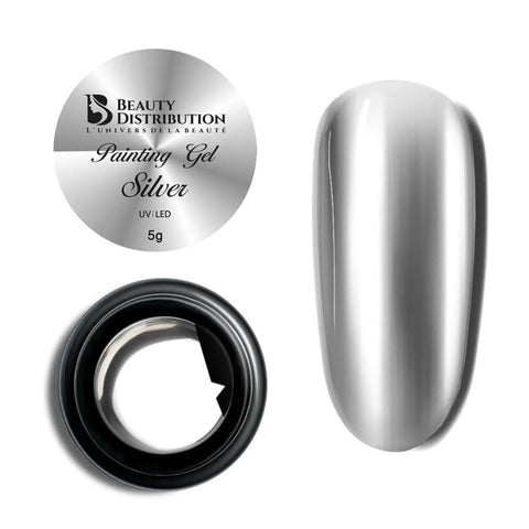Painting Gel   Silver  5 ml