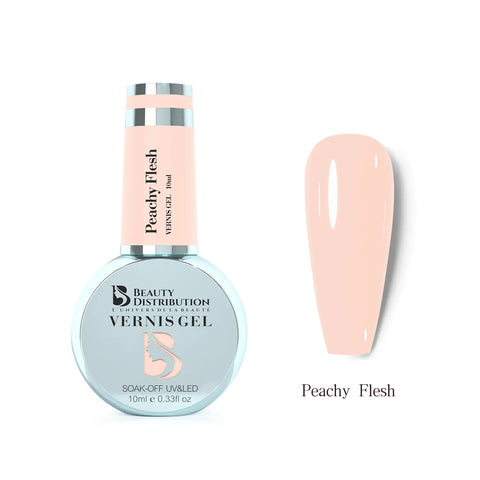 Vernis Semi-Permanent Peachy Flesh 10ml  L’Élégance Nude  par Beauty Distribution Beauty Distribution