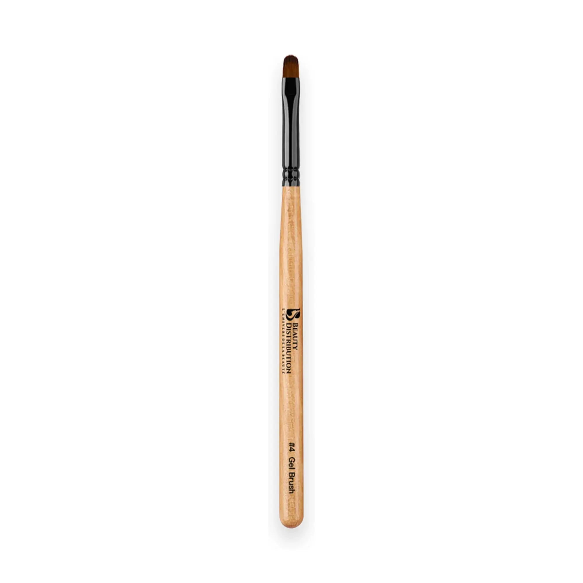 Pinceau gel numéro 4 professionnel pour ongle, forme ovale, marque Beauty Distribution.