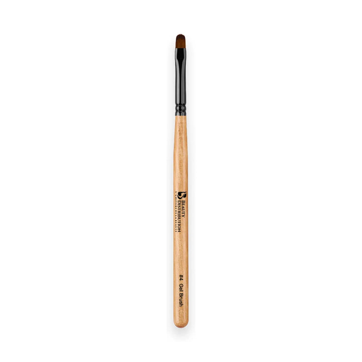 Pinceau gel numéro 4 professionnel pour ongle, forme ovale, marque Beauty Distribution.
