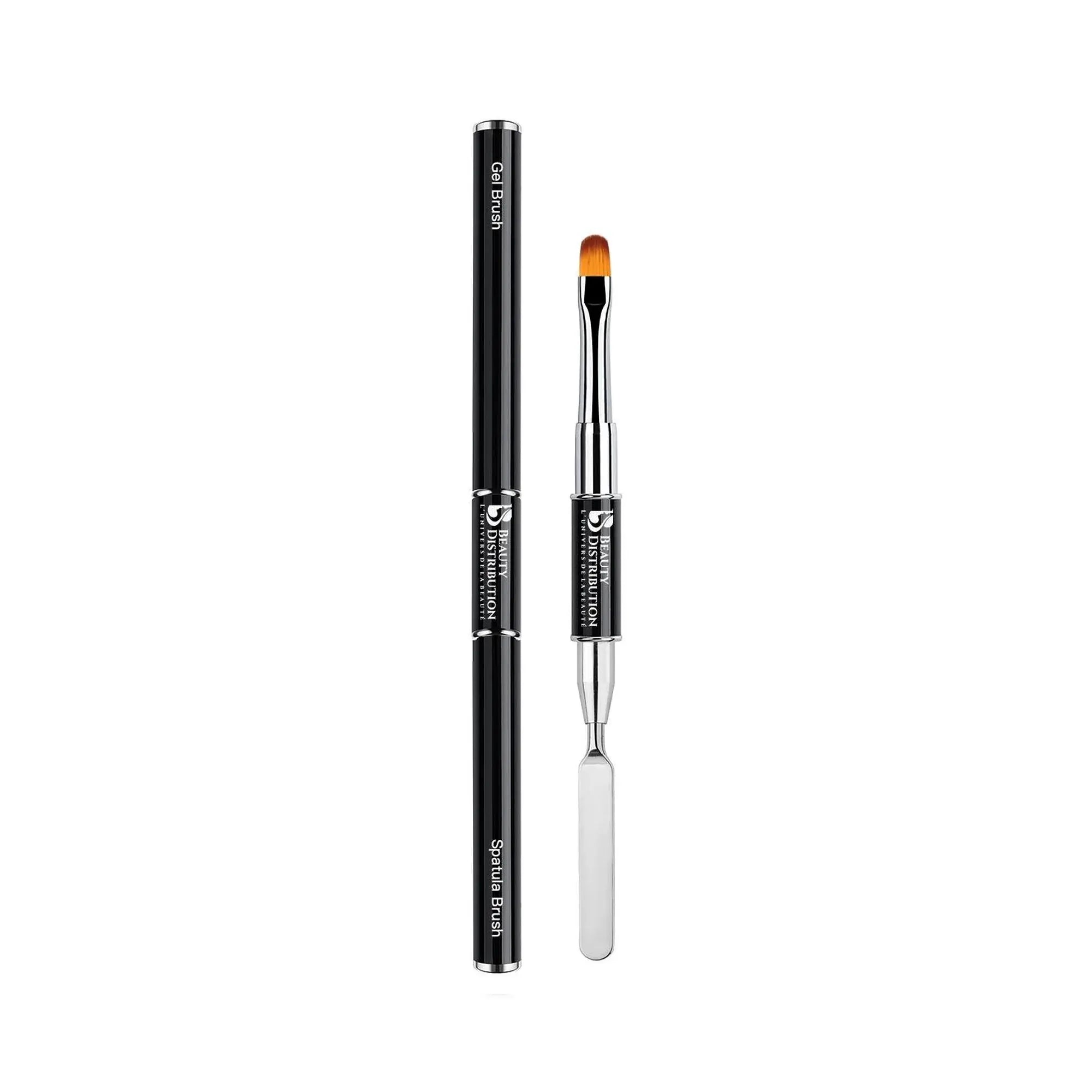 Pinceau gel spatule noir professionnel Beauty Distribution pour polygel et acrygel.