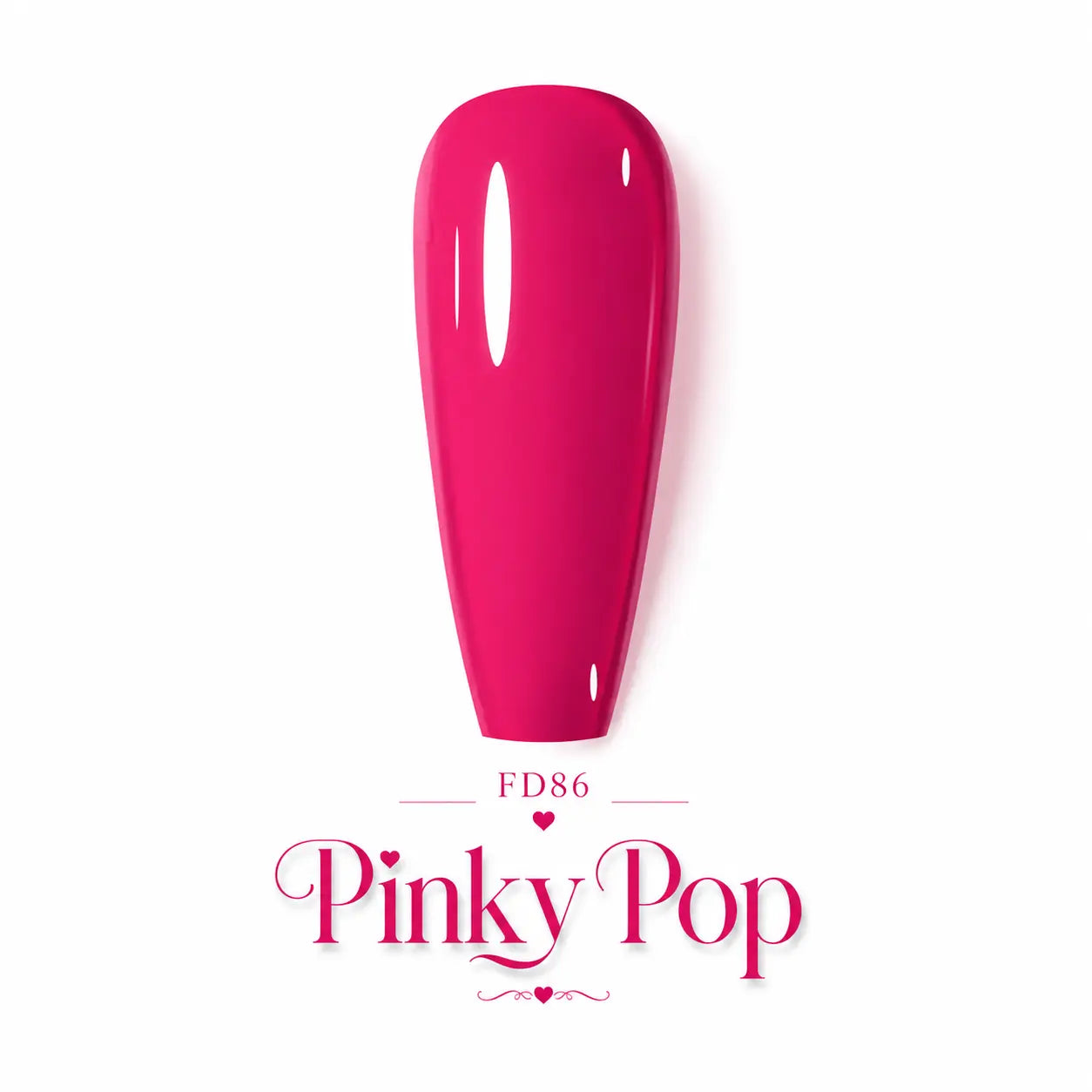 Vernis gel Beauty Distribution FD86 Pinky Pop rose fuchsia intense 10 ml avec capsule couleur, soak-off UV LED