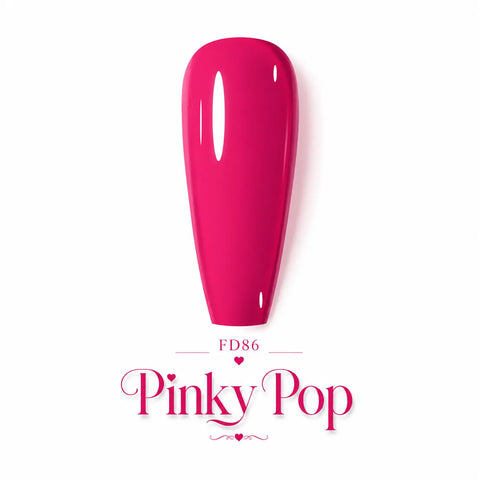 Vernis gel Beauty Distribution FD86 Pinky Pop rose fuchsia intense 10 ml avec capsule couleur, soak-off UV LED