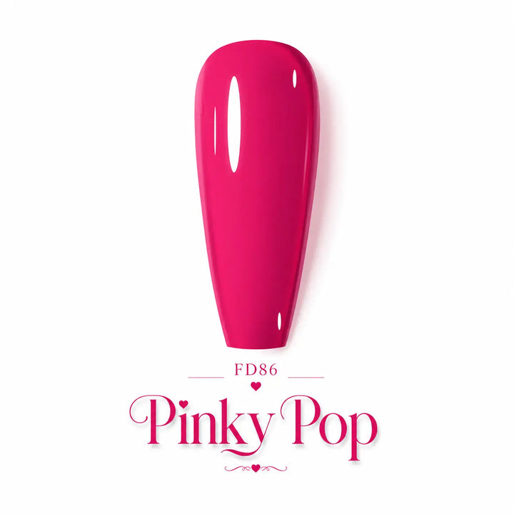 Vernis gel Beauty Distribution FD86 Pinky Pop rose fuchsia intense 10 ml avec capsule couleur, soak-off UV LED