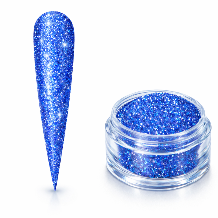 Reflective Glitter Blue 5g  Paillettes Flash Bleu Cobalt