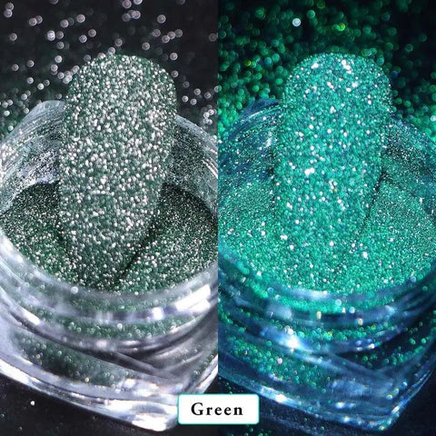 Reflective Glitter Green 5g Paillettes Flash Nail Art