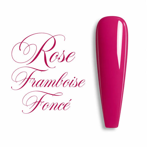 Capsule d’ongle ballerine Rose Framboise Foncé, finition glossy intense, nuancier de vernis semi-permanent et gel UV professionnel Beauty Distribution.
