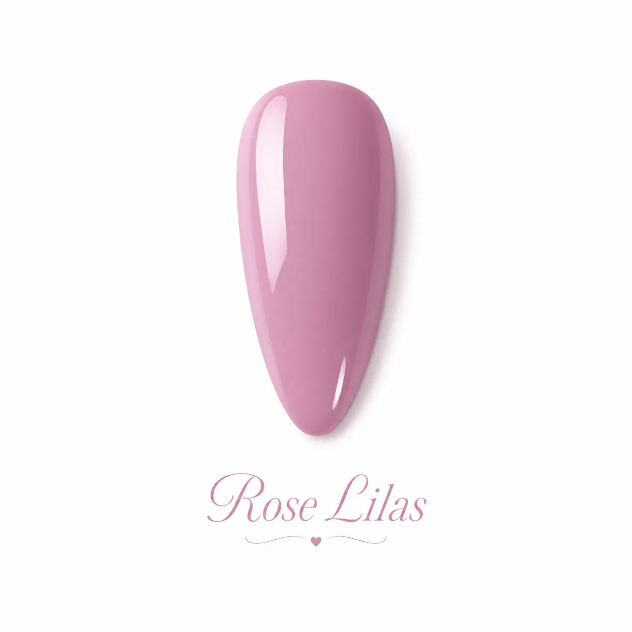 Vernis gel Rose Lilas Beauty Distribution, teinte rose lilas douce effet glossy, capsule couleur sur fond blanc pour manucure professionnelle UV/LED.
