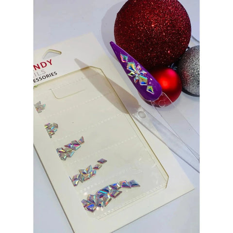 Strass Losanges Nail Art Holographique  Éclat AB Premium