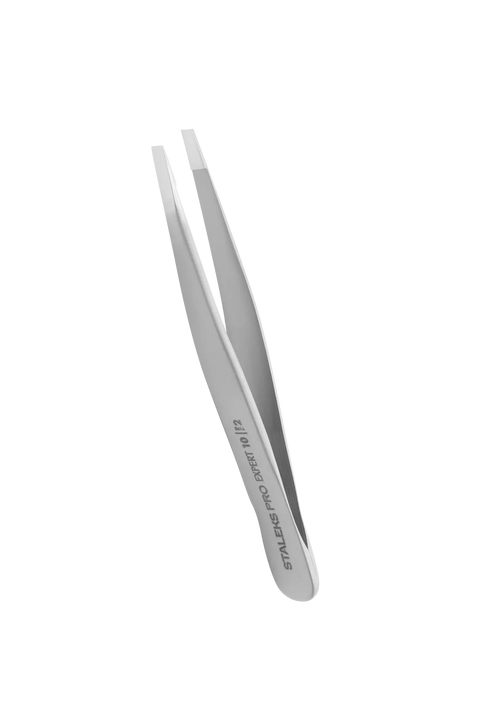 Pince à épiler Staleks Pro Expert TE-10/2 à mors droits et étroits