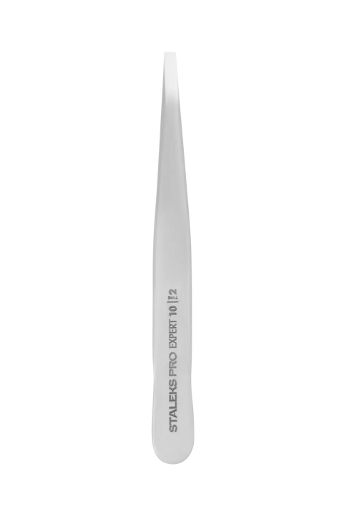 Pince à épiler Staleks Pro Expert TE-10/2 à mors droits et étroits