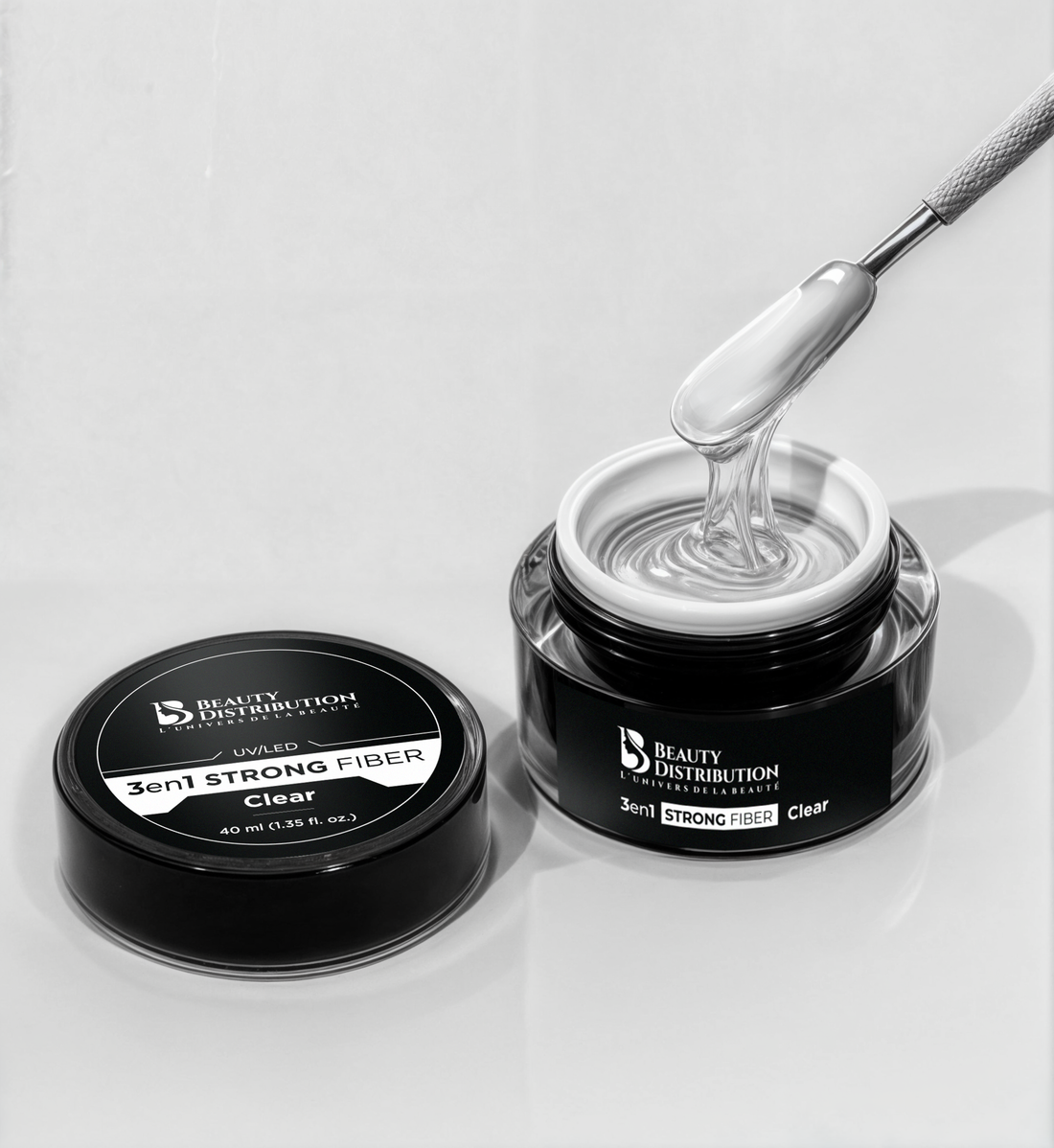 Gel UV/LED 3 en 1 strong fiber clear