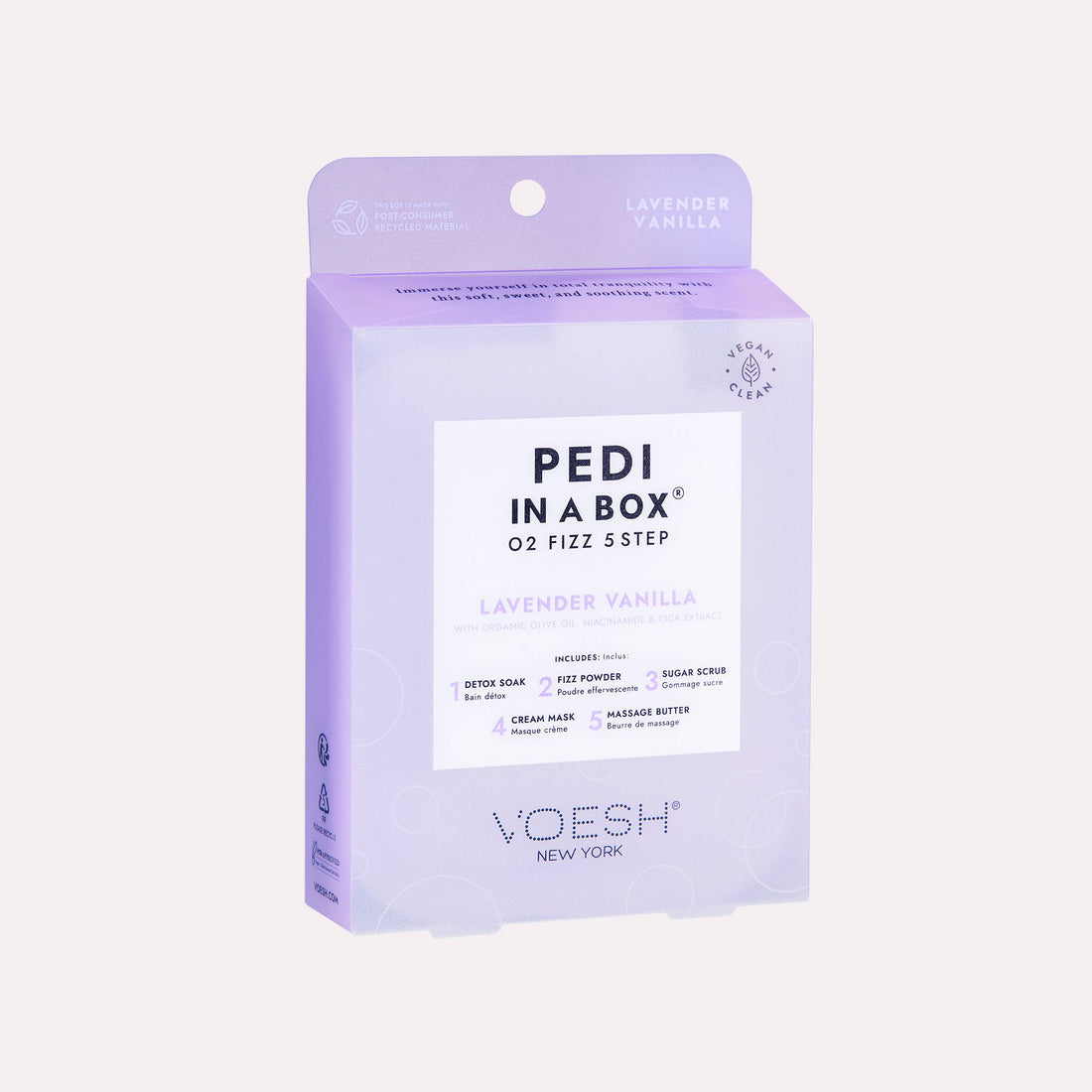 Pedi in a box Voesh - O2 Fizz 5 step Lavender Vanilla