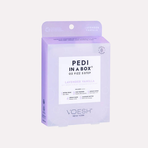 Pedi in a box Voesh - O2 Fizz 5 step Lavender Vanilla - Beauty Distribution