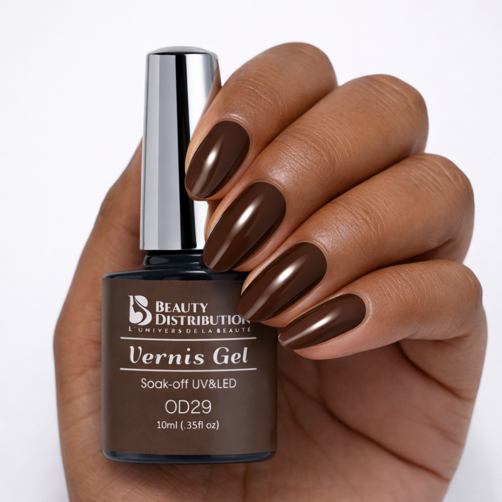 Vernis Gel OD29  Marron Mocha &amp; Chic Naturel