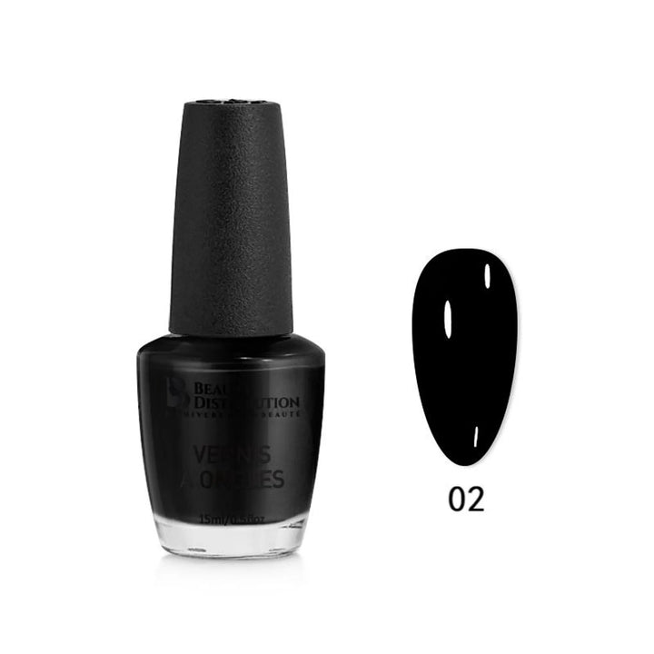 Vernis Noir Intense 02 Beauty Distribution Tenue 7 Jours  15ml