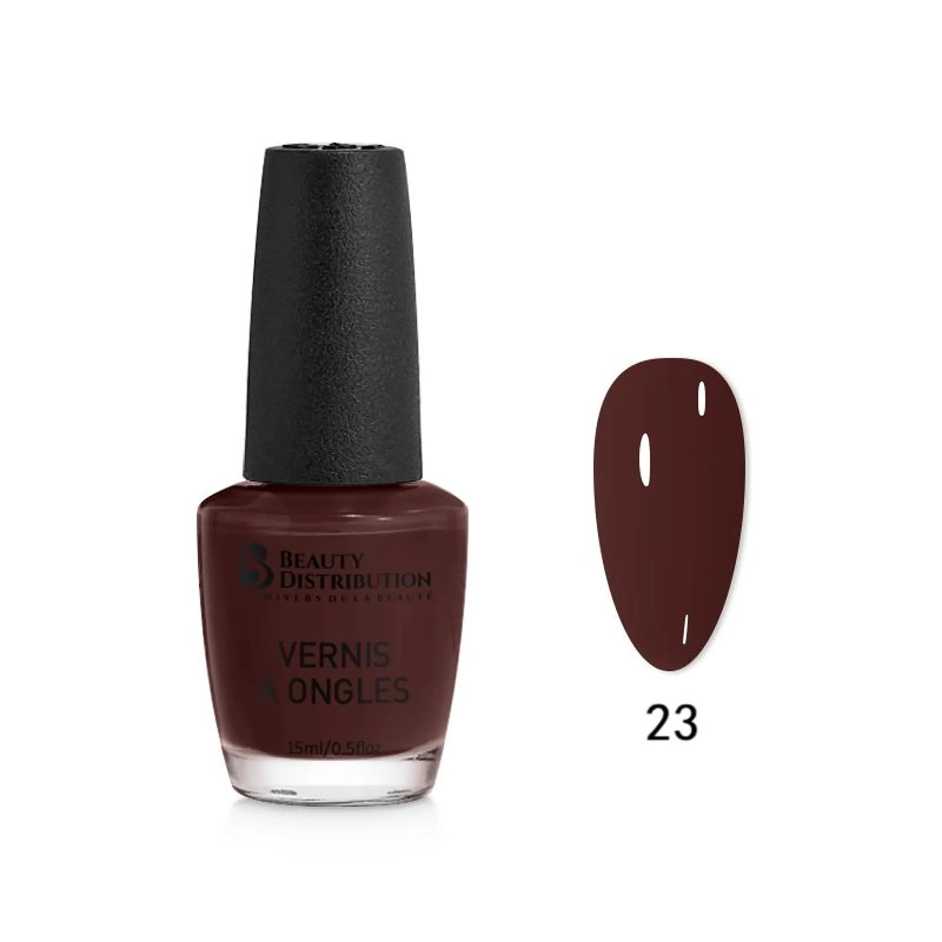 Vernis à Ongles Beauty Distribution 23 - Bordeaux Chocolat 15ml 