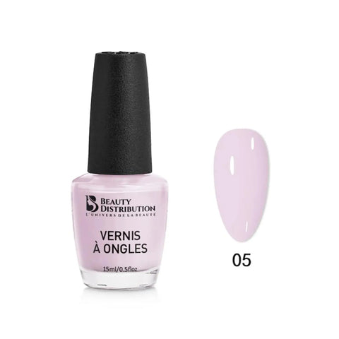 Vernis à Ongles Beauty Distribution n°05  Mauve Pastel Soyeux (15ml)
