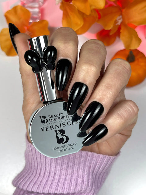 Vernis Semi-Permanent A161 Noir Obsidienne Haute Pigmentation 