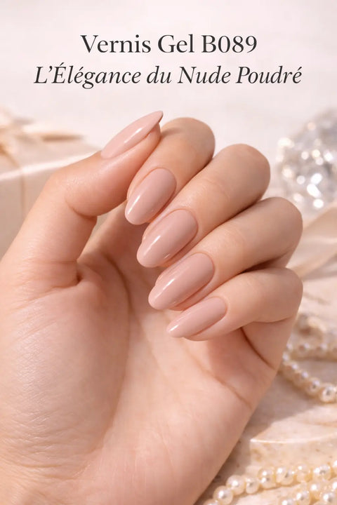 Vernis Semi-Permanent B089  L'Élégance du Nude Poudré