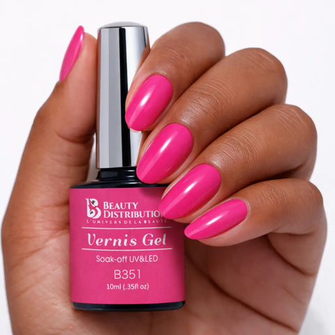 Vernis Semi-Permanent B351 – L'Éclat Rose Fuchsia 
