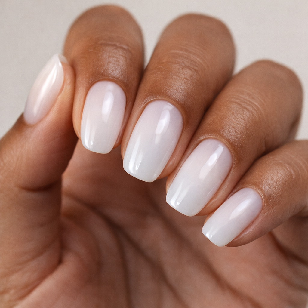 Vernis Semi-Permanent E121 – Milky White  UV/LED