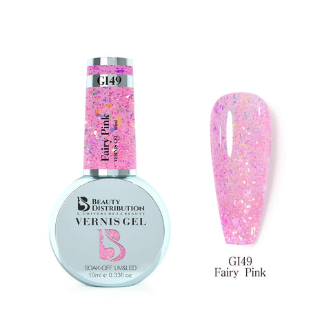 Vernis Semi-Permanent  Fairy Pink (GI49)  Effet Jelly & Iridescent Beauty Distribution