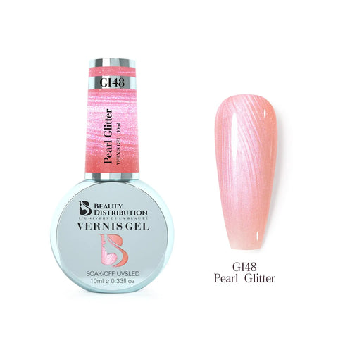 Vernis Semi-Permanent GI48  Pearl Glitter  Éclat Satiné & Quiet Luxury Beauty Distribution