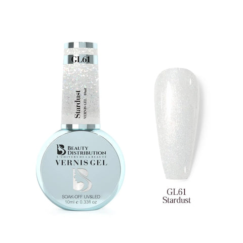 Vernis Semi-Permanent GL61 – Stardust : Une Pluie de Diamants sur vos Ongles Beauty Distribution
